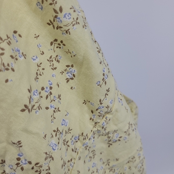 Abercrombie & Fitch Linen Cotton Floral Crop Tank Top Shirt Size xl - Picture 8 of 14